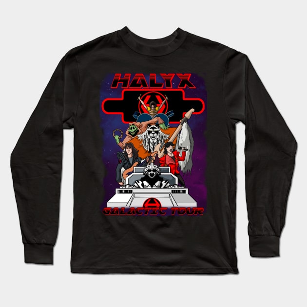 Halyx 1981 Galactic Tour Shirt Long Sleeve T-Shirt by Tom Krohne